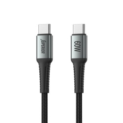 Superior Usb data kabal su-k102 pleteni fast 60w 3a type c na type c 1m crni ( U2105 )