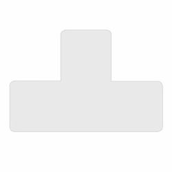 Tarifold simboli za podno obeležavanje "T" forma 1/10 bela ( 02T1973A )