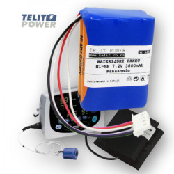 TelitPower baterija NiMH 7.2V 3800mAh za NONIN Medical Inc Avant 2120 NIBP monitor 4032-001 ( P-0367 ) - Img 2