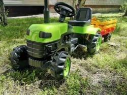 Traktor sa prikolicom na pedale 958 u zelenoj boji-4