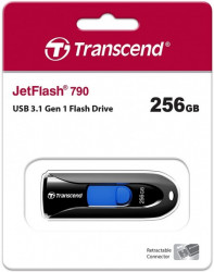 Transcend 256GB, USB3.0, pen drive, capless, black USB flash memorija ( TS256GJF790K ) - Img 3