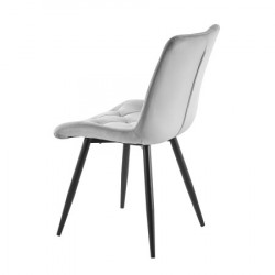 Trpezarijska stolica 1340 Svetlo Siva /Crne metalne noge ( 775-513 ) - Img 4