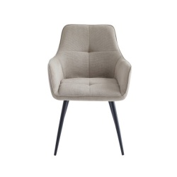 Trpezarijska stolica 555 Bez /Crne metalne noge 520x415x860 ( 775-527 )