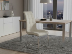 Trpezarijska stolica DC865 Noge hrom / krem 59x43x104cm ( 779-056 ) - Img 6