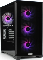 UGD Falcon AM19, micro ATX, providna stranica, ugradjena 4xRGB kulera, Crno,Mid Tower Kuciste
