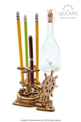 Ugears 3d eko mehanička puzzla - KORMILO ORGANAJZER ( 1054)-4