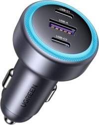 Ugreen ec307 30w 3-port fast car charger ( 093-0083 )
