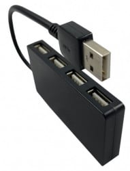 UHB-U2P4-02 ** Gembird USB2.0 4-port HUB, black (279) - Img 3