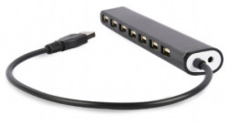 UHB-U2P7-04 Gembird USB 2.0 7-port hub, black A - Img 4