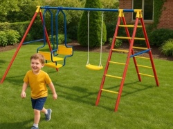 Velika Kombinovana Metalna ljuljaška za dvorište 300x200x195