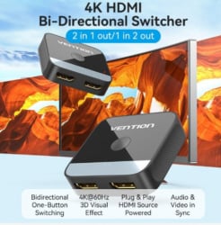 Vention AKOB0 dvosmerni 4K 2-1/1-2 HDMI switch  - Img 2