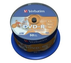 Verbatim DVD-R 4.7GB 16X AZO wideprint surface 43533 NO-ID ( 556PV/Z )-1