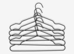 Vešalice D40cm 5kom/p crna -1