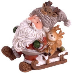 Viter figurica deda mraz na sankama h8cm ( 047408 )