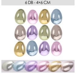 Viter uskršnji set 1/6 jaja metalik ( 072221 )