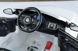 VW Buba Licencirani Auto sa kožnim sedištem i ojačanim PVC točkovima - Bela ( VW Buba-1 ) - Img 5
