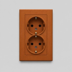 Walnut Dupla utičnica ( 9856 )