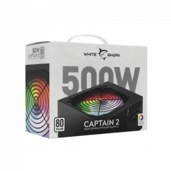 White Shark gpsu w500f captain 2 500w 80 + rgb PC Power - Img 2