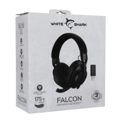 White Shark wgh 2441 falcon black  wireless headset-4