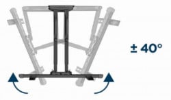 WM-58ST-01 Gembird rotate/tilt VESA max. 40x40cm 32-58 max.36kg - Img 4