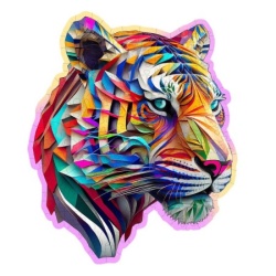 Wooden City Colorful Tiger Wooden Puzzle M (150 Pieces) ( 058869 )