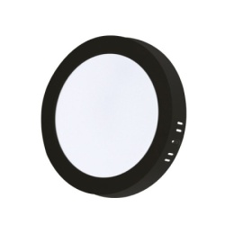 Xled 18w 4000k black nadgradni okrugli LED panel plasticni,1890lm,󫹉*31mm,ra80,ip20 crni 266427