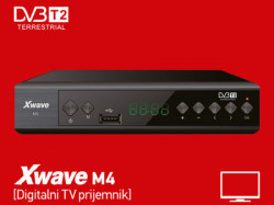 Xwave M4 DVB DVB-T2 Set Top Box,LED displey, scart,HDMI,USB, media player - Img 1
