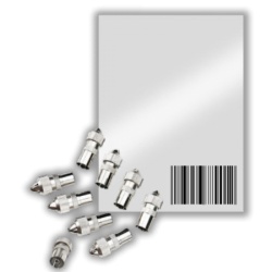 Zed electronic rf utičnica metalna, pak. 25 kom. - rfza/25