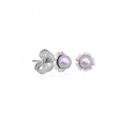 Ženske majorica cies pink pearl stud nuage biserne srebrne mindjuše 4 mm ( 16286.06.2 000.010.1 ) - Img 1