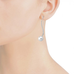 Ženske majorica solfeo bele biserne srebrne mindjuše 10 mm ( 15573.01.2 000.010.1 ) - Img 2