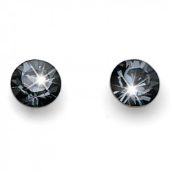 Ženske oliver weber fine cut silver night mindjuše sa swarovski crnim kristalom ( 21014.922 ) - Img 1