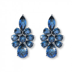 Ženske oliver weber flash montana mindjuše sa swarovski plavim kristalom ( 22859.207 )