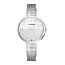 Ženski adriatica essence srebrni beli elegantni ručni sat sa srebrnim pancir kaišem ( a3525.5113q ) - Img 4