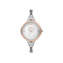Ženski freelook eiffel beli roze zlatni elegantni ručni sat sa srebrnim metalnim kaišem ( f.8.1062.07 ) - Img 2
