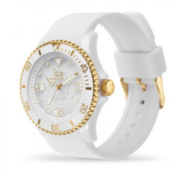 Ženski ice watch ice crystal beli zlatni elegantno sportski ručni sat sa swarovski kristalima ( 017247 ) - Img 5