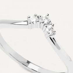 Ženski pd paola mini crown srebrni prsten sa belim cirkonima ( an02-826-14 ) - Img 2