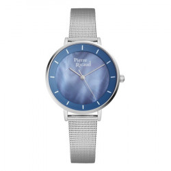 Ženski pierre ricaud quartz plavi srebrni modni ručni sat sa srebrnim pancir kaišem ( p22056.511bq ) - Img 4