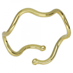 Ženski victoria cruz amber curved gold prsten ( a3914-da )