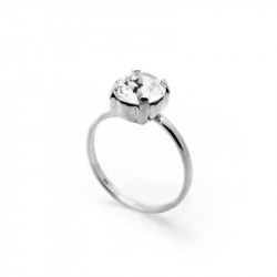 Ženski victoria cruz celine m crystal prsten sa swarovski belim kristalom ( a3190-07a ) - Img 1
