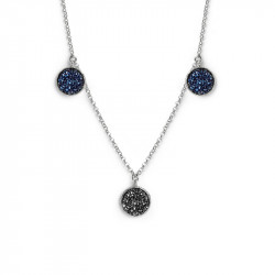 Ženski victoria cruz chiss crystal lančić sa swarovski plavim i crnim kristalima ( a3576-07hg ) - Img 1