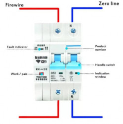 ZIGBEE-SMART-SWITCH BREAKER Gembird Tuya prekidac-osigurac APP Glasovna kontrola Alexa Google Smart - Img 1