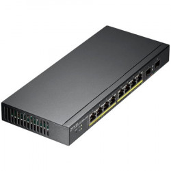 Zyxel GS1900-10HP 10-port desktop gigabit web smart switch: 8x Gigabit metal + 2x SFP, IPv6, 802.3az (green), PoE 802.3a ( GS1900-10HP-EU01 - Img 3