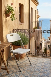 Alberg - Sklopiva stolica 46x57x83cm bela ( AL-Y46 )
