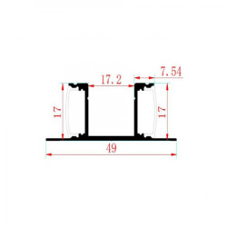 Aluminijumski zidni profil za dve LED trake ( LPR-1749/1 ) - Img 4