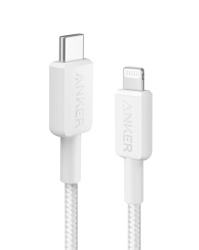 Anker 322 usb-c to lightning (cable 3ft) white