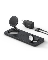 Anker maggo wireless (15w, 3-in-1 pad) - black