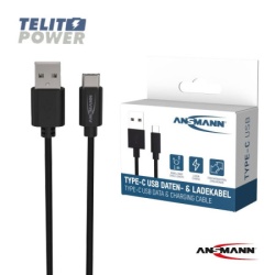 Ansmann USB A na tip-C kabl za punjenje i prenos podataka – 100 cm ( 4930 )