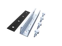 Antai Konstrukcije za SE za trapezni lim, mini rail, 150mm, set za 6 panela, frameless klampe ( ANT-MR150MM6-FL )