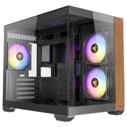 Antec CX600M WOOD ARGB Mini Tower/Micro-ATX/ITX/bez napajanja/kaljeno staklo/crna Kucište ( AN2604 )
