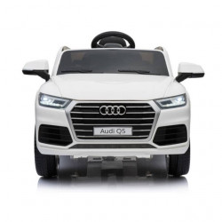 Audi Q5 2019 Licencirani auto na akumulator sa kožnim sedištem i mekim gumama - Beli - Img 5